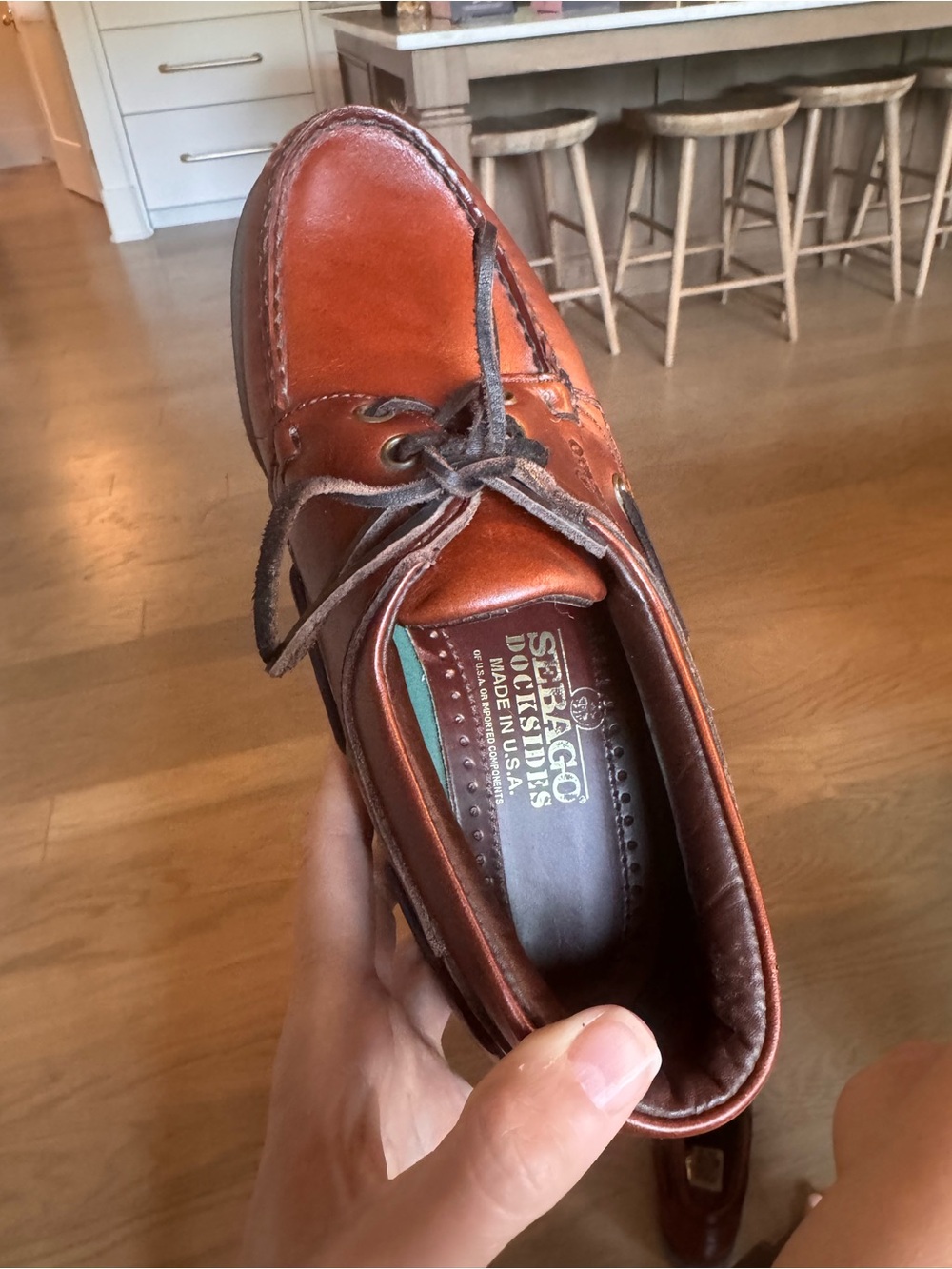 VTG Sebago Capehorn Boat Shoes Made in USA Deadstock NWT‎ Men 7W Women 8.5/9 - Picture 4 of 6